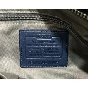 Coach Legacy Leather Duffle Crossbody Bag 19845 Navy‎ Pink Colorblock Rare Strap thumbnail 12