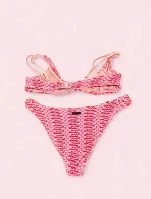 TRIANGL MAIA - Alina Pink Crochet Scoop Bikini Set thumbnail 6