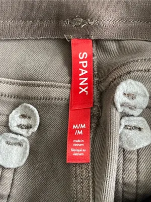 Spanx Stretch Twill Wide Leg Crop Pants Women’s Size M Pull On thumbnail 8