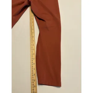 Nike Dri-FIT Leggings Womens Small Terracotta Burnt Orange High Waisted Cropped thumbnail 7
