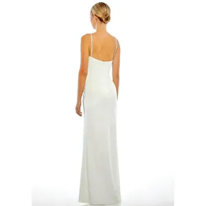 Mac Duggal Sweetheart Evening Gown w/Rhinestone Accents White 2 thumbnail 3