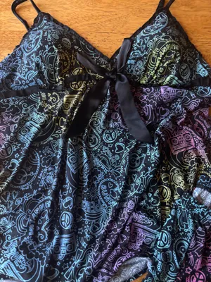 Y2K multi colored Groovy 2 pc pajama set by Jenni woman’s size M thumbnail 2