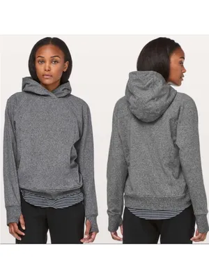 Lululemon Scuba Pullover Heathered Core Ultra Grey Size 6 thumbnail 11