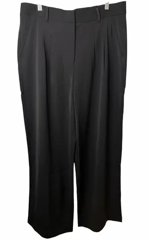 French Connection Black Pleated Wide Leg Pants NWT thumbnail 1