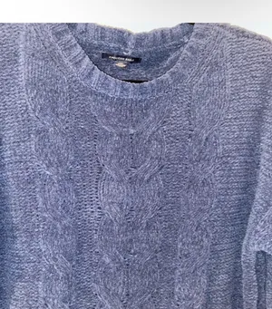 American Eagle Navy Blue Flowy Sweater thumbnail 4