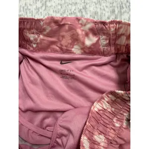 Nike Womens Dri-FIT Running‎ Shorts Pink Tie Dye Loose Fit Training DA1153-668 M thumbnail 7