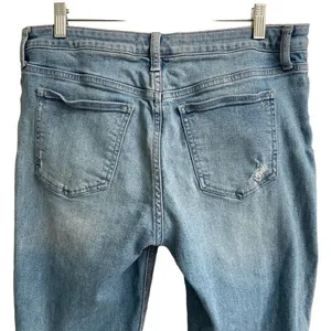 Sam Edelman The Mary Jane Boyfriend Button fly Straight Denim Jeans Womens 30 ￼‎ thumbnail 4