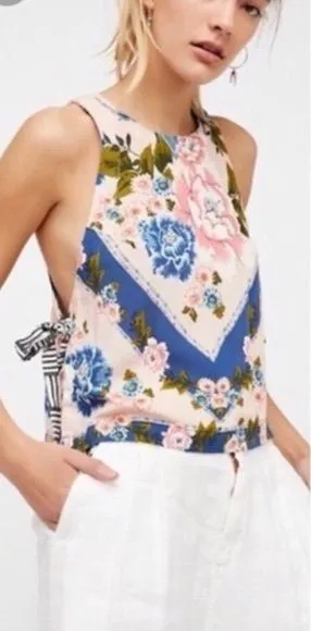 FREE PEOPLE Sweetlove Side‎ Tie Tank Top thumbnail 1