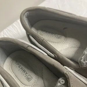 Sperry Top- Sider Womens Gray Leather Sequins Boat Deck Shoes 9M thumbnail 5