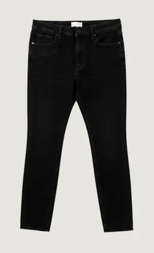 Universal Thread Womens High Rise Skinny Jeans Black Denim Size 12R Stretch thumbnail 1