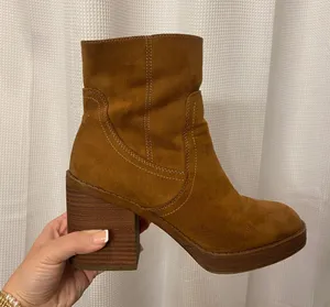 Universal Threads Brown Square Toe Booties thumbnail 3