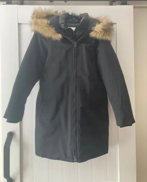 NWT black hooded tech parka thumbnail 6