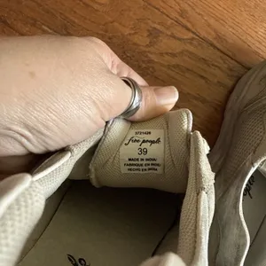 Free People Let’s Wander Washed Shoe Sneaker Womens Size 39 US 8.5 Gray thumbnail 8