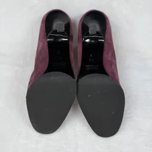 Coach Aubry P554 Burgundy Suede Horsebit Loafer Pumps Made in Italy Womens 6.5 B thumbnail 10