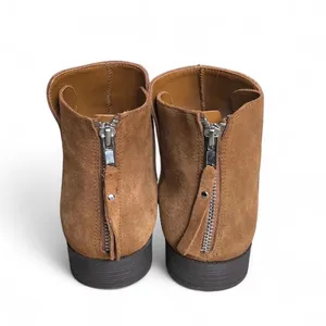 Steve Madden Women’s Tan Suede Ankle Booties with Back Zip Size 10M thumbnail 4