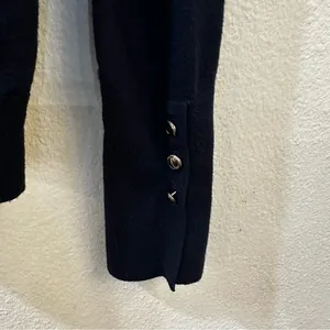 Aritzia Sunday Best Crewneck Long Sleeve Knit Pullover Sweater Navy‎ Size M thumbnail 4