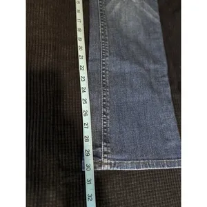 Rock & Roll Cowgirl Med Wash Bootcut Denim Jeans Low Rise Size 30x32 Rhinestones thumbnail 8