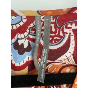 Anthropologie Somerset Maxi Dress S Retro Paisley Floral 100% Cotton Smocked thumbnail 6