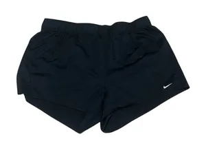 Nike Dri-FIT Shorts Womens M Black Athletic Running Drawstring Waist Logo thumbnail 1