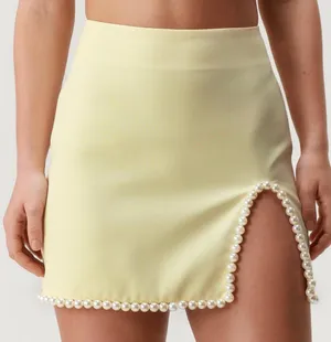Yellow Pearl Nasty Gal Mini Skirt thumbnail 2