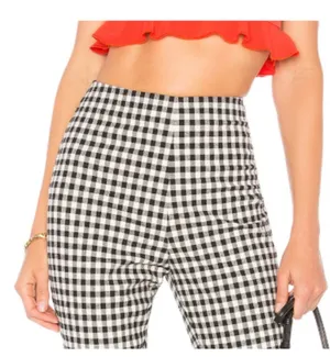 By The Way Cropped Gingham Pants thumbnail 5