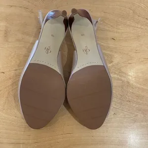 Cole Haan Womens‎ Leather Peep Toe Maya Slingback Heel Pumps Nude Size 9B NWOT thumbnail 7