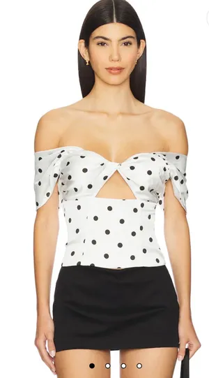 Revolve More to come polka dot top thumbnail 1