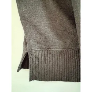 Rag and Bone Black Mock Neck Button Back Knit Sweater Long Sleeve Drop Shoulder thumbnail 5