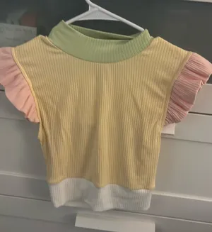 Boutique crop top Yellow thumbnail 1