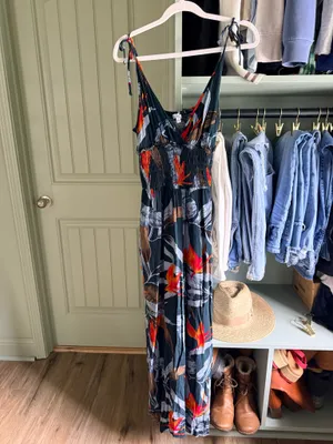 Patrons of Peace Tropical Print V-Neck Jumpsuit thumbnail 2