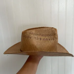 AMERICAN HAT CO. Houston Genuine Hemp Rope Hat Western Cowboy Size 7 1/8 thumbnail 8