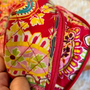 Vera Bradley Red Paisley Crossbody Laptop Document Bag thumbnail 7