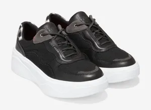 Cole Haan Grandpro Ultra Sneaker black white leopard print‎ size 6 thumbnail 1