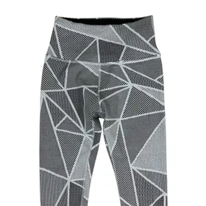 Beyond Yoga Black White‎ Geometric Print High Waist Leggings Activewear Medium thumbnail 2