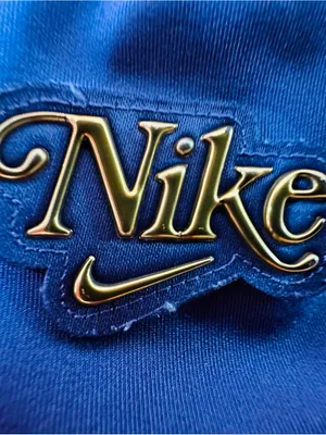 Nike Deep Purple V-Neck Sports Bra with Gold Logo thumbnail 4