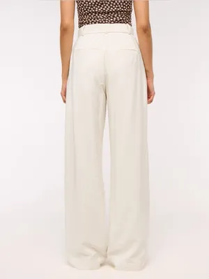 Abercrombie & Fitch Sloane Crepe Tailored Wide Leg Pant Size 31/12 R thumbnail 2