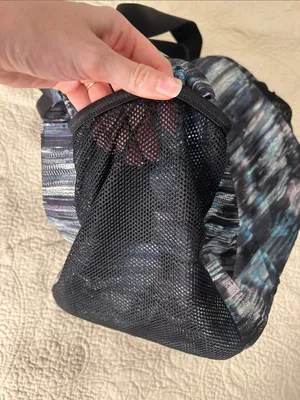 Ivivva by Lululemon Black with Blue & Gray Pattern Weekend Duffel thumbnail 3