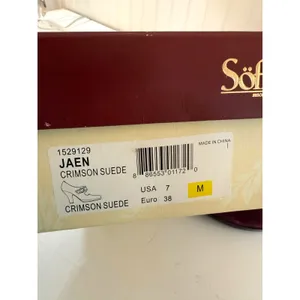 Sofft Retro 50s 60s Mod Twee Academia Suede Leather Mary Jane Heels Burgundy 7 thumbnail 2