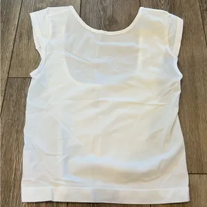 White Sleeveless Low Back Top thumbnail 1