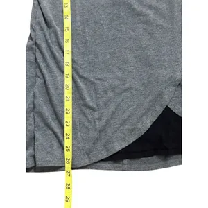 Motherhood Nursing Top Medium Gray 3/4 Sleeve Asymmetrical Hem Stretch Maternity thumbnail 5