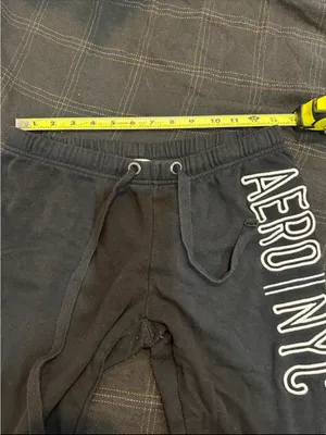 Aeropostale Black Ribbed Waistband Sweatpants thumbnail 4