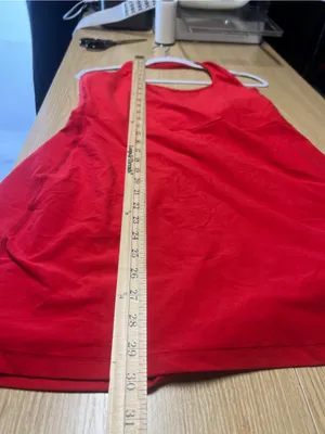 Beyond Yoga Spacedye Prep Halter Dress Candy Apple Red XL Built-In Bodysuit thumbnail 13