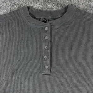 SKIMS Waffle Henley Long Sleeve Crop Top Size XS‎ thumbnail 3