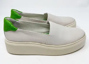 Franco Sarto Lodi 2 Slip On Platform Sneakers Size 6.5 Off White Putty Leather thumbnail 4