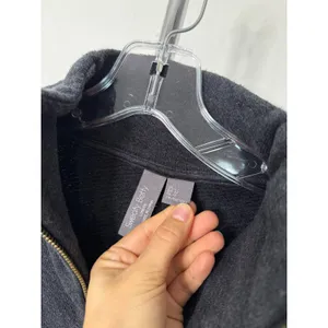 Sweaty Betty Quarter Zip Sweatshirt Charcoal Grey Cropped Funnel Neck Pullover thumbnail 2