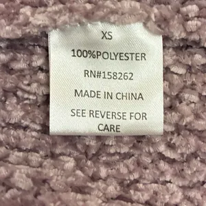 Altar'd State Nirvana Mauve Chenille‎ Waffle Knit Balloon Sleeve Sweater XS thumbnail 5