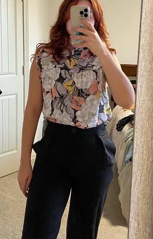 Loft Floral Top thumbnail 1