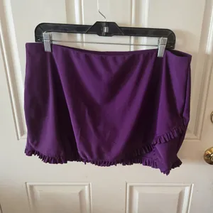ZeroXposur Tankini Swimsuit Women Large Purple Floral Swim Skirt 2 Piece NWT thumbnail 6