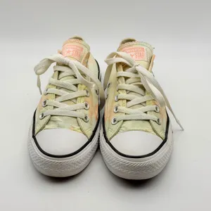 Converse Chuck Taylor Sneakers Womens 8 Yellow Palm Tree Tie Dye Low Top Shoes thumbnail 9