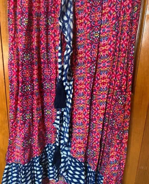 Neiman Marcus Pure Nordic Bohemian Asymmetrical Hem Skirt S NWT thumbnail 2